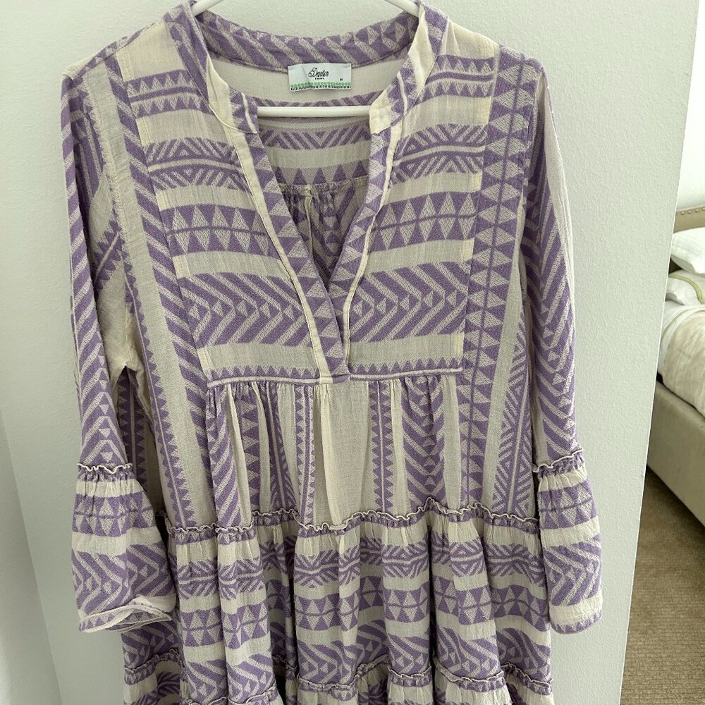 Devotion Twins Ella Petra Dress Lilac Lavender Cream White